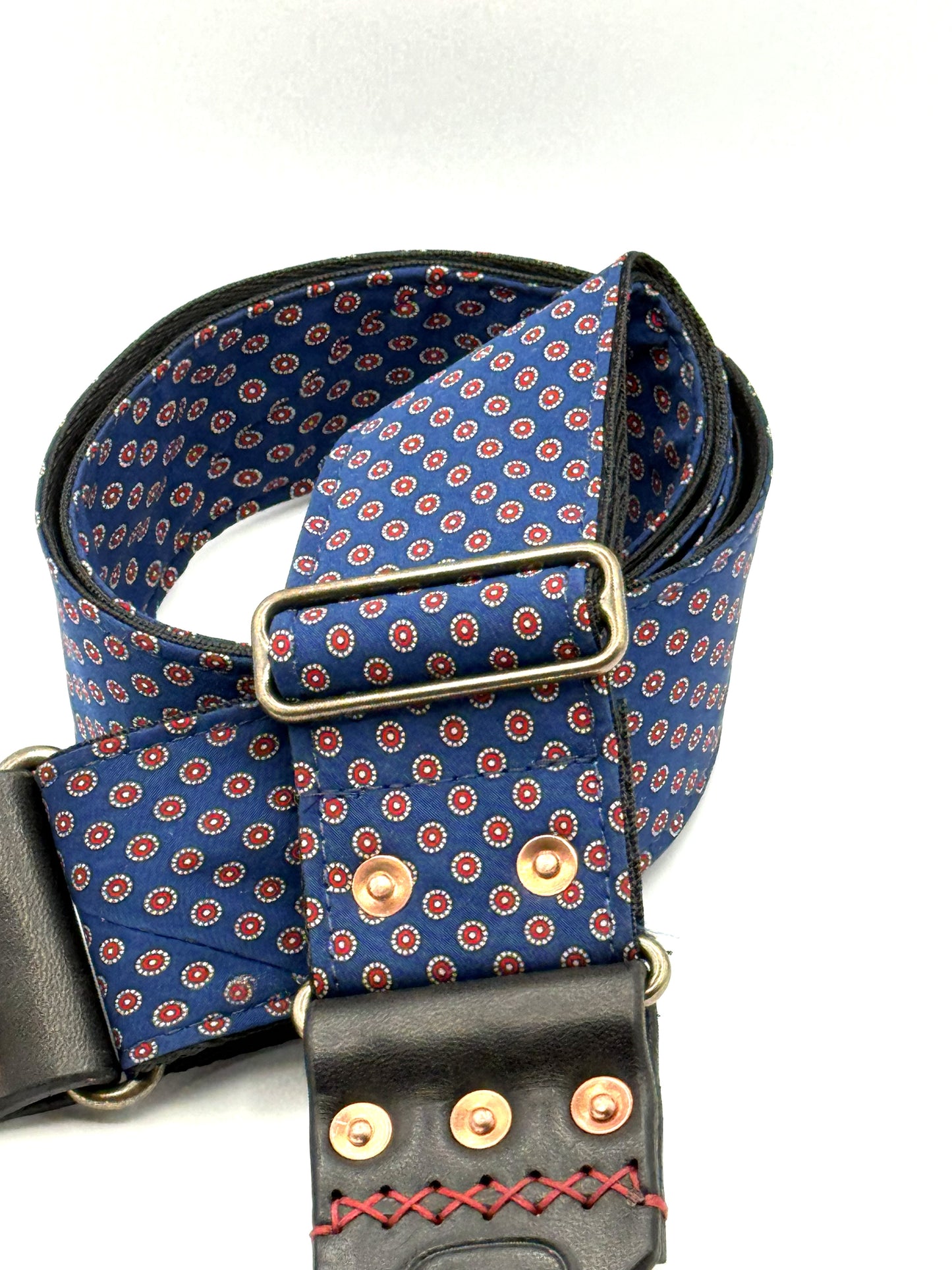 Indigo Eyelet- (B-side Due To Length. Strap Is 33"-54.5")