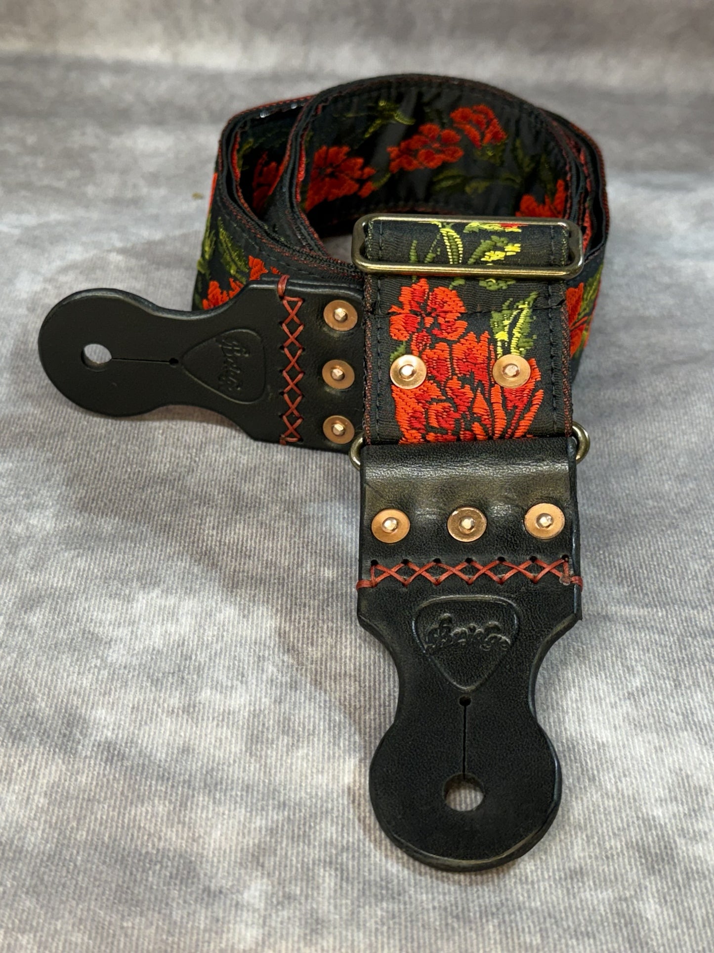 The Ramblin' Rose Guitar Strap